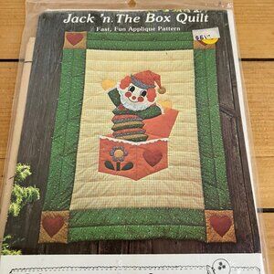 Jack n the Box Applique Quilt Sewing Pattern Gingham Goose GGP004 New Vintage